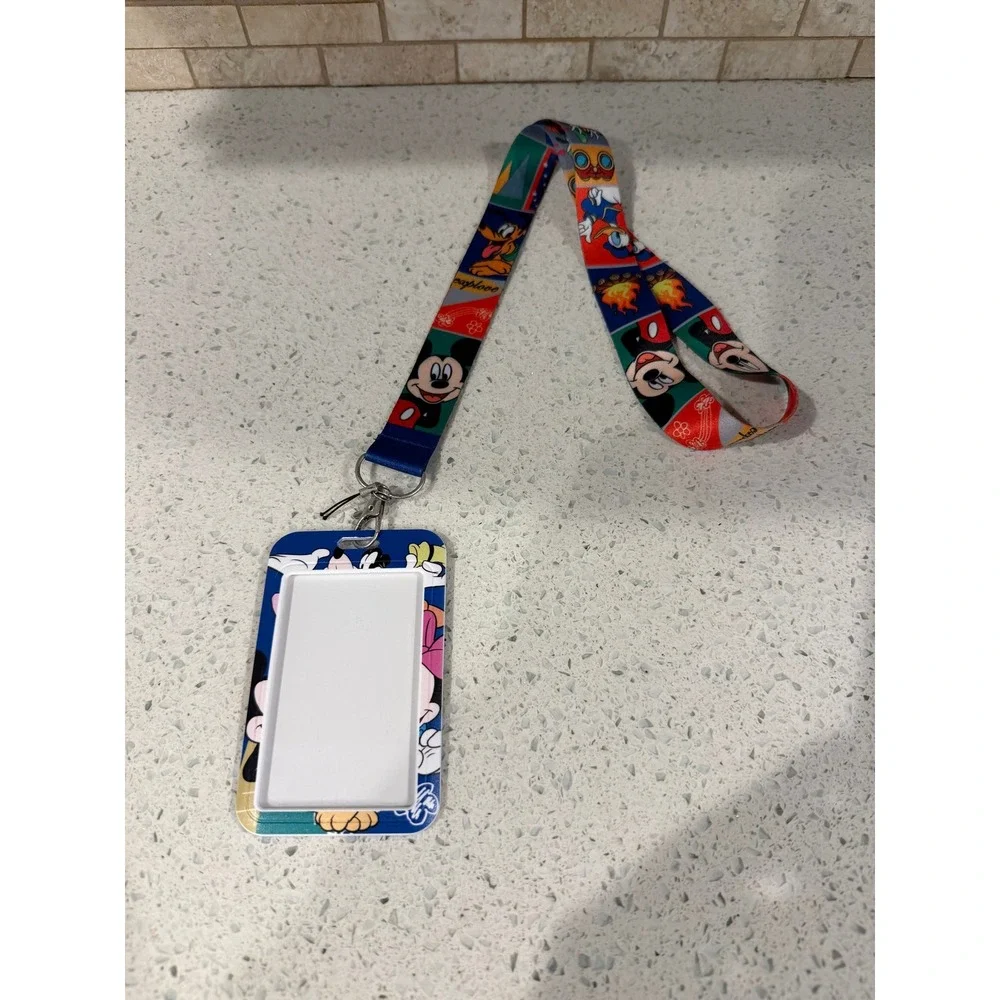 Disney Parks Mickey Mouse Friends ID Cardholder Lanyard